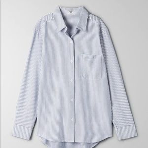 Navy blue and white Montana shirt